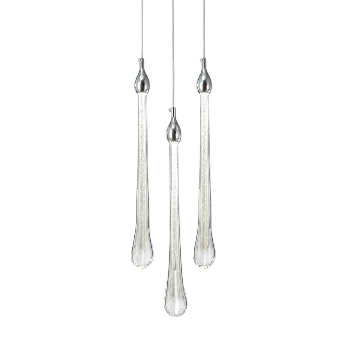 Подвесной светильник Delight Collection Teardrop 3 chrome