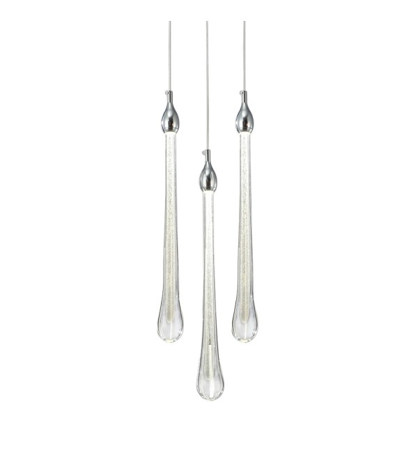 Подвесной светильник Delight Collection Teardrop 3 chrome