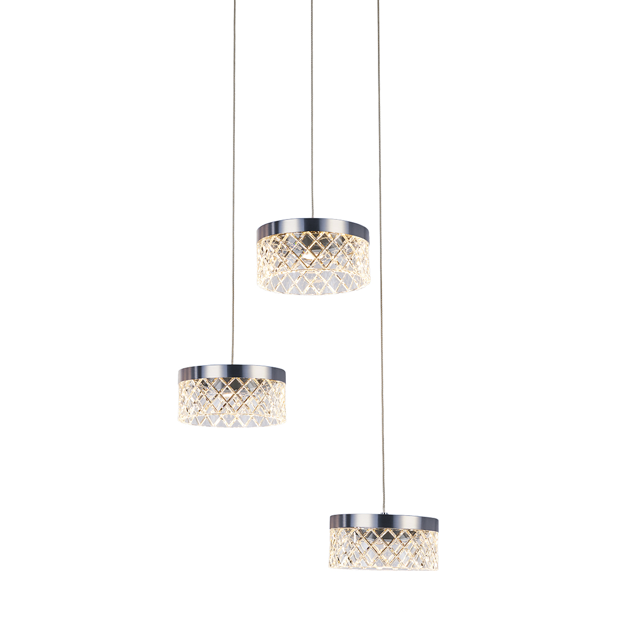 Подвесной светильник Delight Collection Diamond cut MD21020075-3A chrome