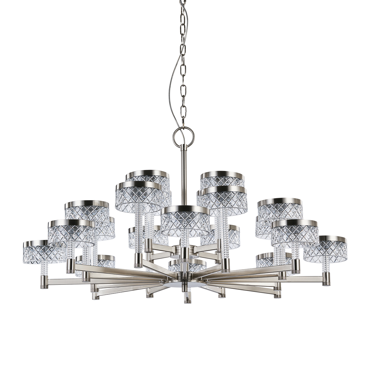 Люстра Delight Collection Diamond cut MD21020075-20A satin nickel