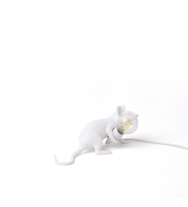 Настольная лампа Seletti Mouse Lamp Lyie Down USB