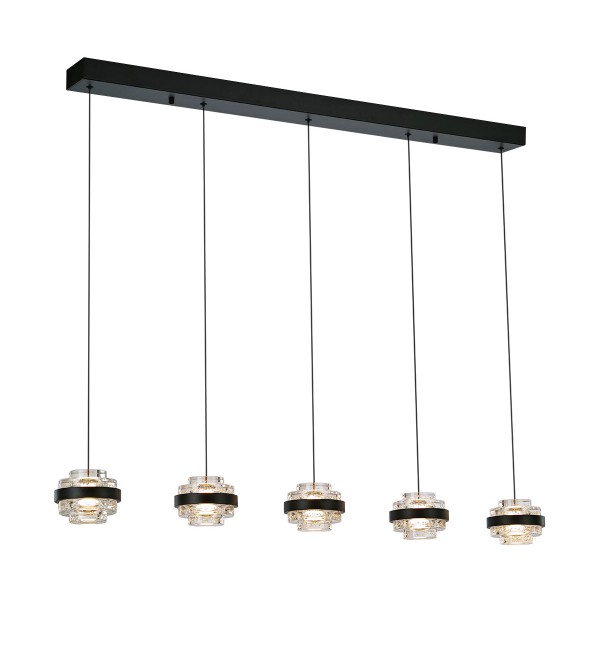 Подвесной светильник Delight Collection Indiana MD22030002-5B black/clear