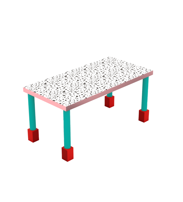 Обеденный стол Seletti Superfurniture Supertable Terrazzo