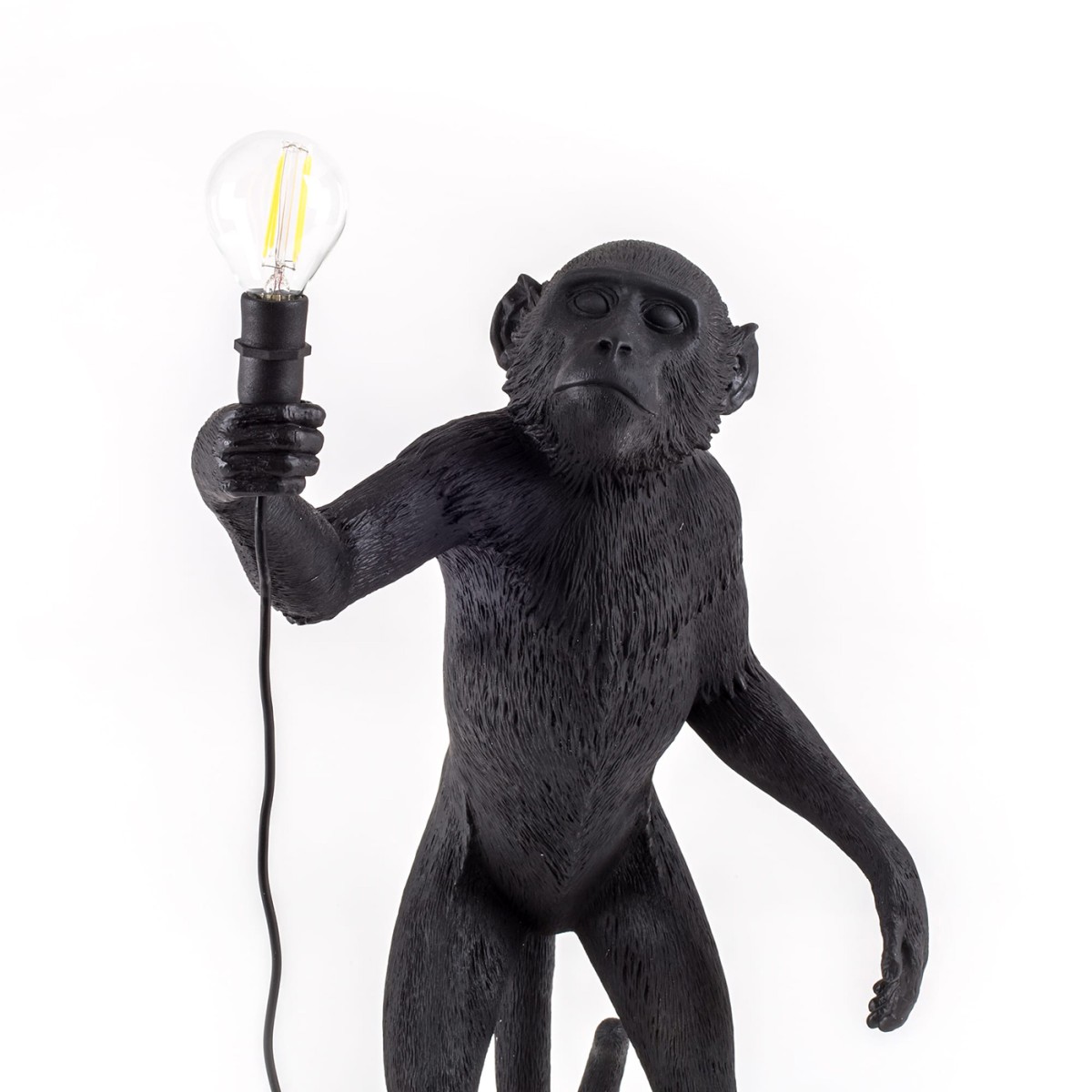 Настольная лампа Seletti Monkey Lamp Standing (черный)