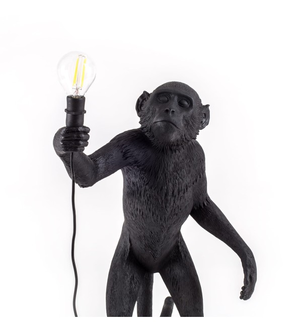 Настольная лампа Seletti Monkey Lamp Standing (черный)