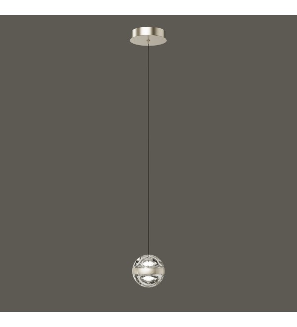 Подвесной светильник Delight Collection Frizzante MD23030088-1A nickel/clear