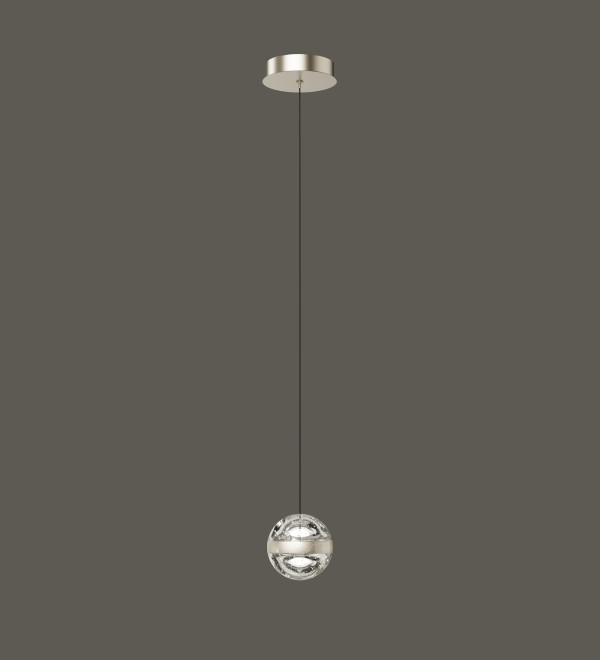 Подвесной светильник Delight Collection Frizzante MD23030088-1A nickel/clear