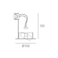 Встраиваемый светильник Artemide Toplite M042500