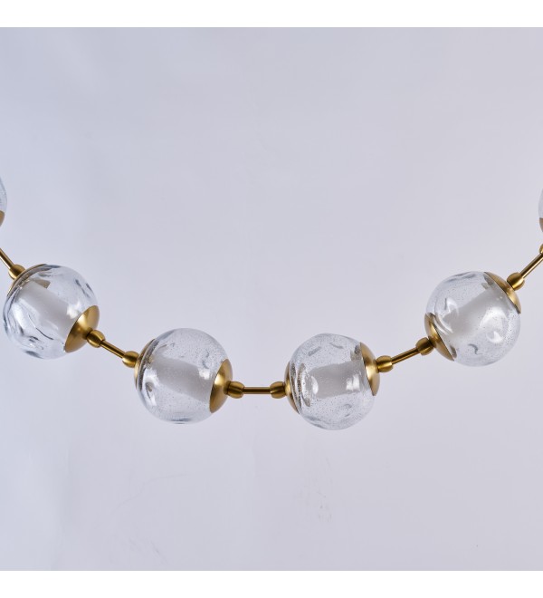 Подвесной светильник Delight Collection OD2437A-16 brass/clear