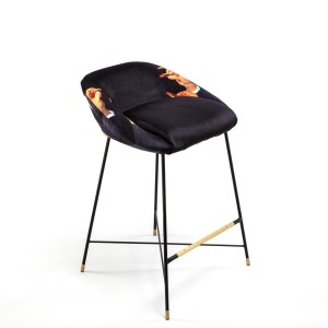Барный стул Seletti Toiletpaper Furniture Black Lipsticks
