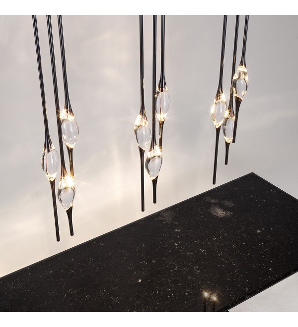 Подвесной светильник Delight Collection Pezzo 9 pearl black