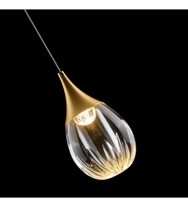 Подвесной светильник Delight Collection Stilla MD24001004-1A gold/clear