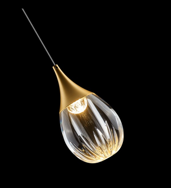 Подвесной светильник Delight Collection Stilla MD24001004-1A gold/clear