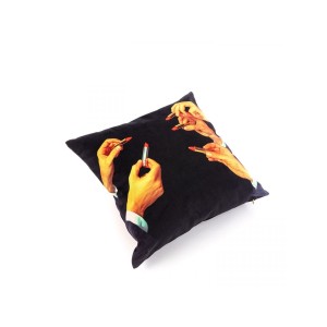 Подушка Seletti Toiletpaper Cushion Lipstick Black (черный)