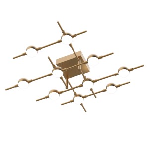 Потолочный светильник Delight Collection Molecular 10 gold