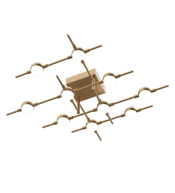 Потолочный светильник Delight Collection Molecular 10 gold