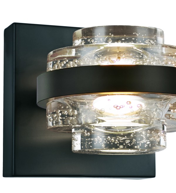 Настенный светильник Delight Collection Indiana MB22030002-1A black/clear