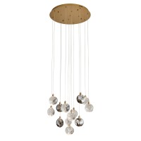 Подвесной светильник Delight Collection OD2440-13 gold/clear+amber+grey
