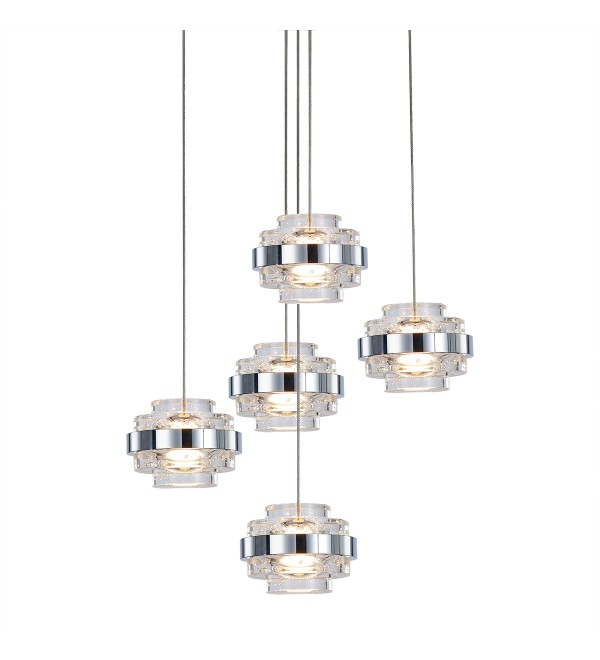 Подвесной светильник Delight Collection Indiana MD22030002-5A chrome/clear