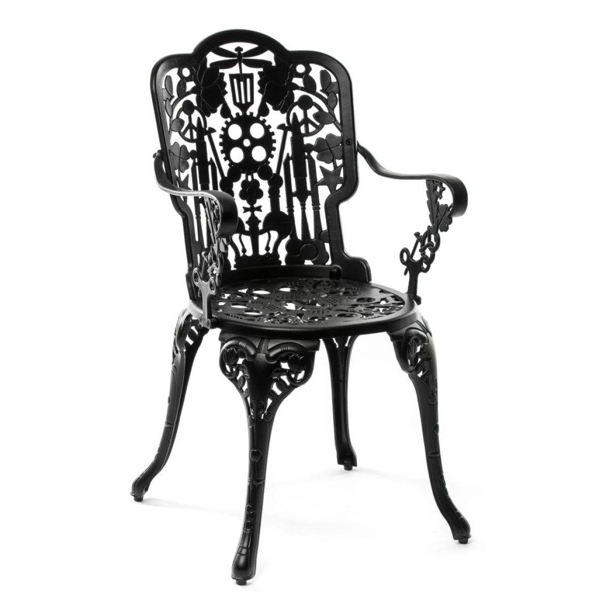 Стул Seletti Industry Collection Aluminium Black (черный)