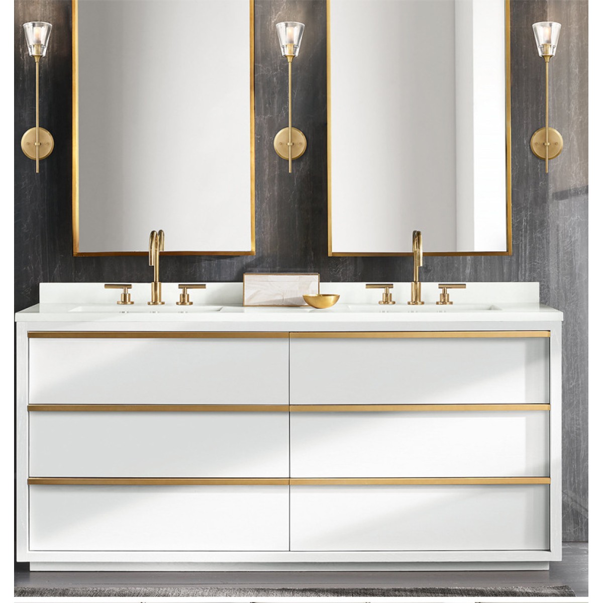 Настенный светильник Delight Collection Torche De Verre 1 light gold