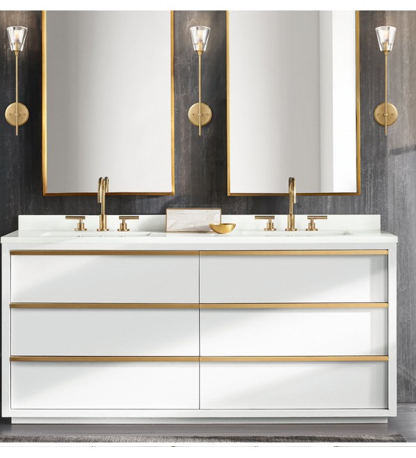 Настенный светильник Delight Collection Torche De Verre 1 light gold