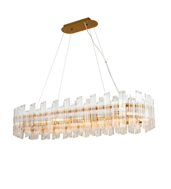 Люстра Delight Collection Vittoria KG0769P-12L clear/ brass