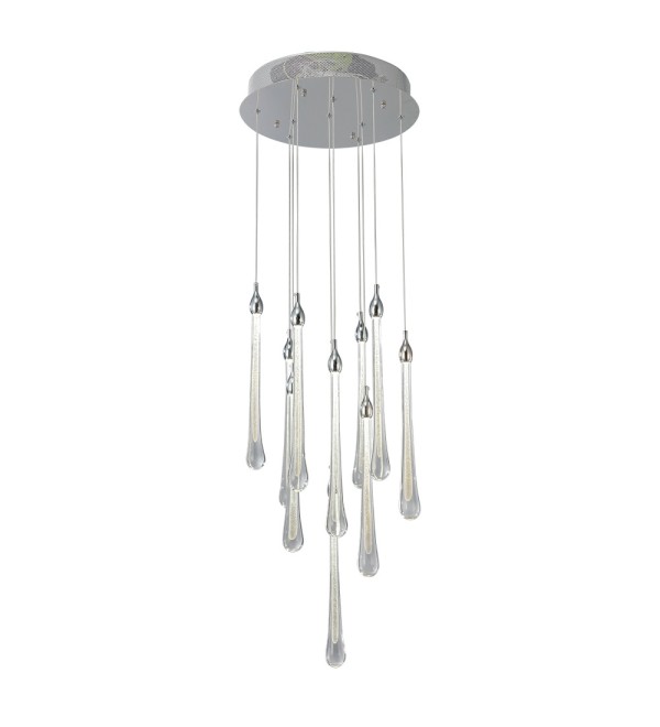Подвесной светильник Delight Collection Teardrop 10 chrome