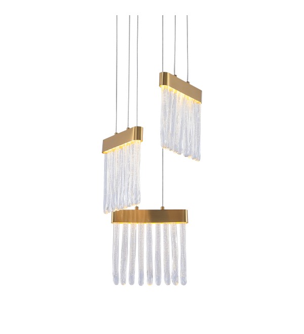 Подвесной светильник Delight Collection P98057-3 antique brass