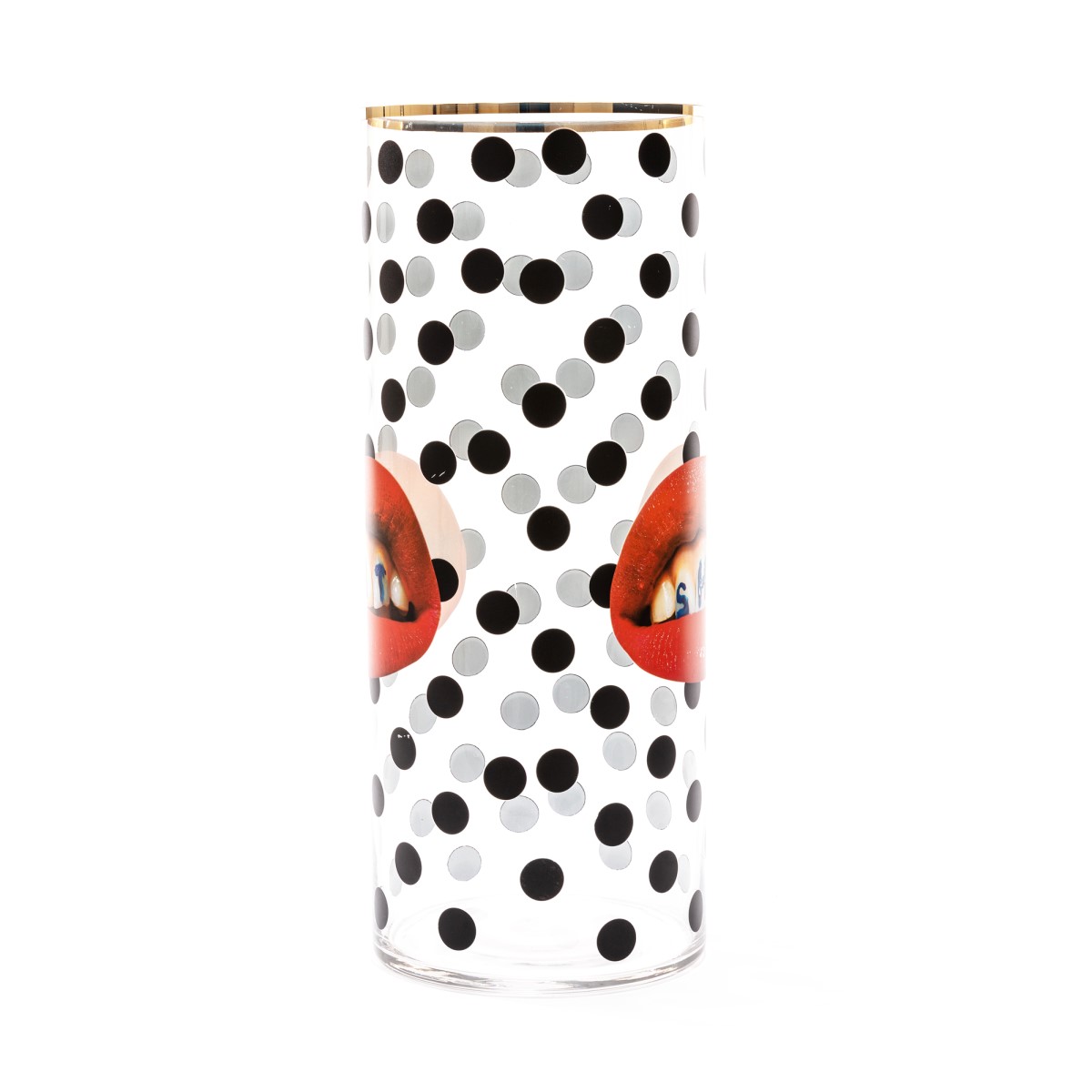 Ваза Seletti Toiletpaper Glass Vase Shit Pois Big (прозрачный, арт. 14200)