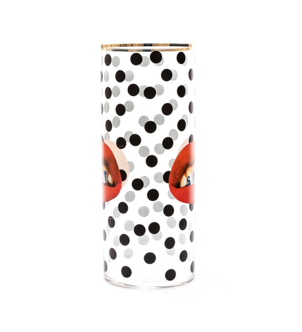 Ваза Seletti Toiletpaper Glass Vase Shit Pois Big (прозрачный, арт. 14200)