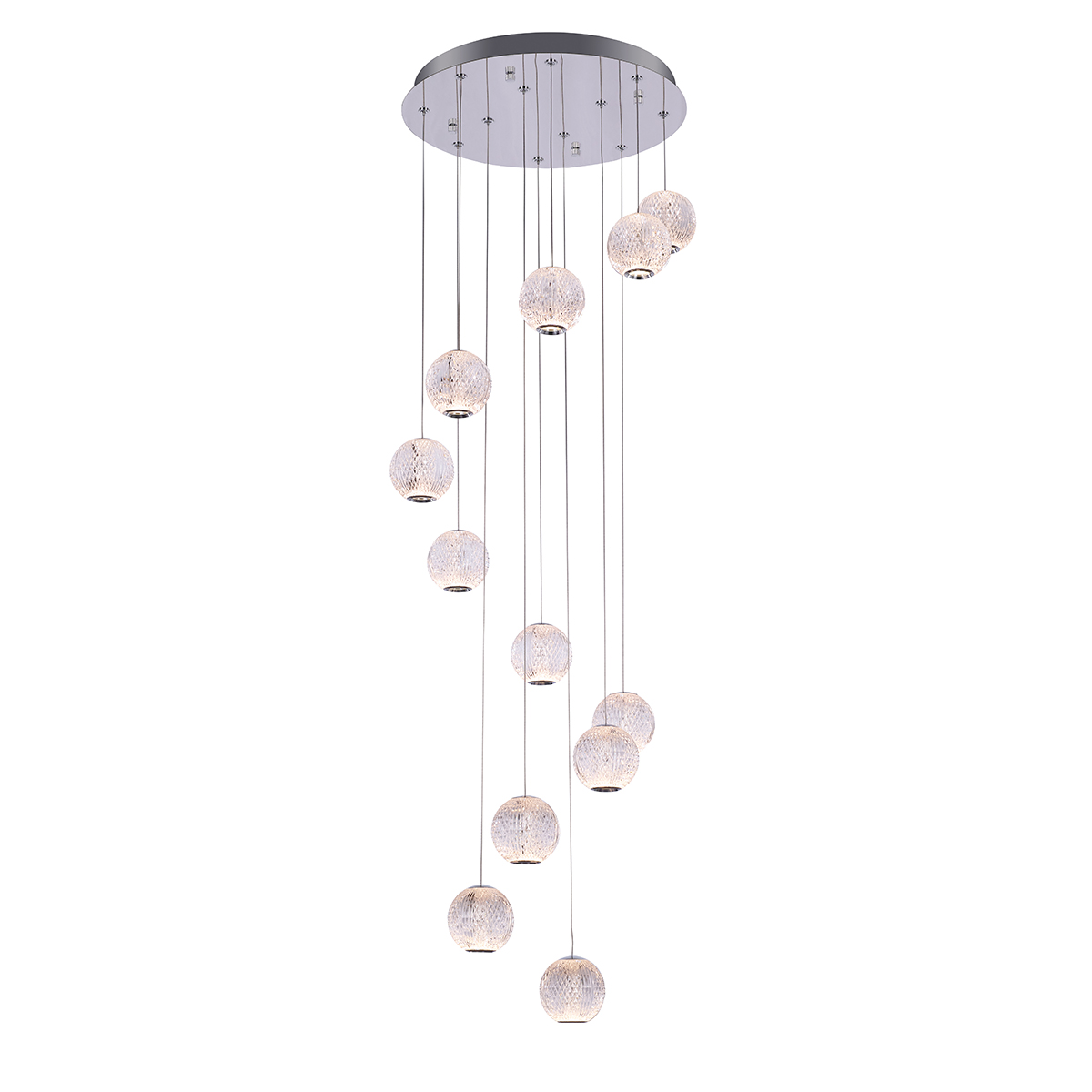 Подвесной светильник Delight Collection Elliot Diamante MD20001012-12A chrome