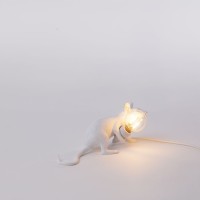 Настольная лампа Seletti Mouse Lamp Lyie Down USB