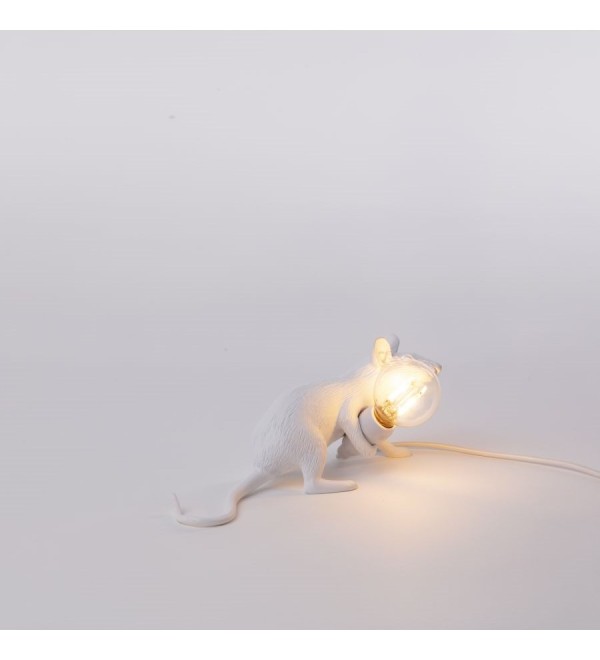 Настольная лампа Seletti Mouse Lamp Lyie Down USB