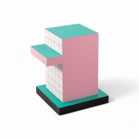 Приставной столик Seletti Superfurniture Supersidetable Red Grid