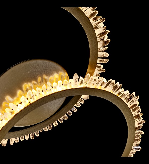 Потолочный светильник Delight Collection Quartz Halo MX20020154-2A satin gold