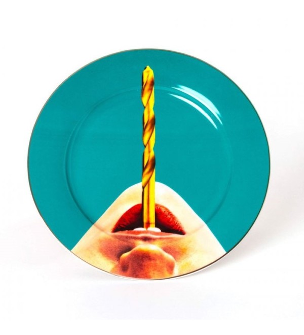 Тарелка Seletti Toiletpaper Porcelain Drill