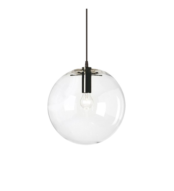 Подвесной светильник Delight Collection Ball 40 black/clear