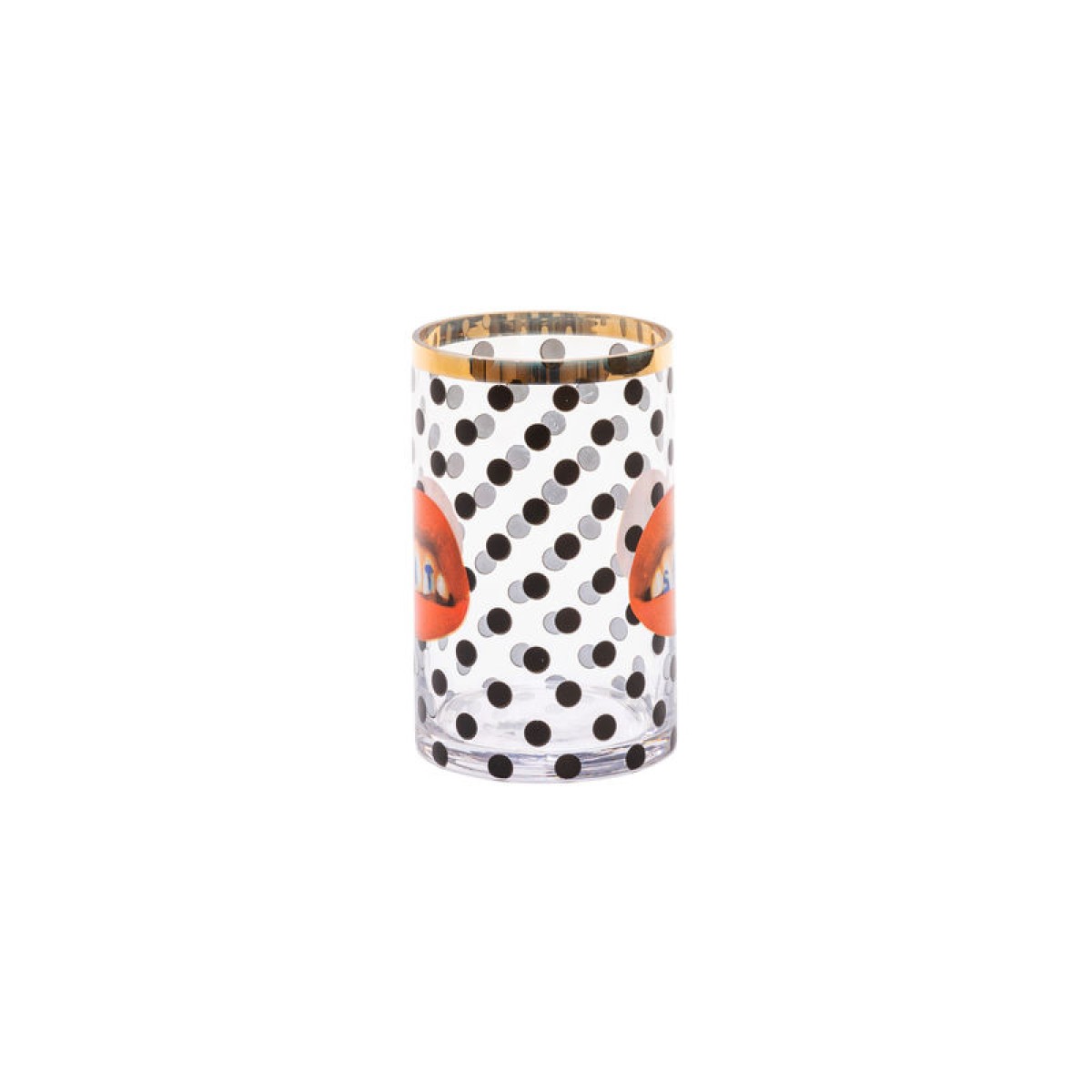 Ваза Seletti Toiletpaper Glass Vase Shit Pois Small (прозрачный, арт. 14160)