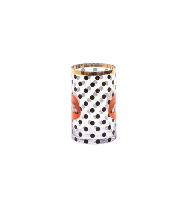 Ваза Seletti Toiletpaper Glass Vase Shit Pois Small (прозрачный, арт. 14160)