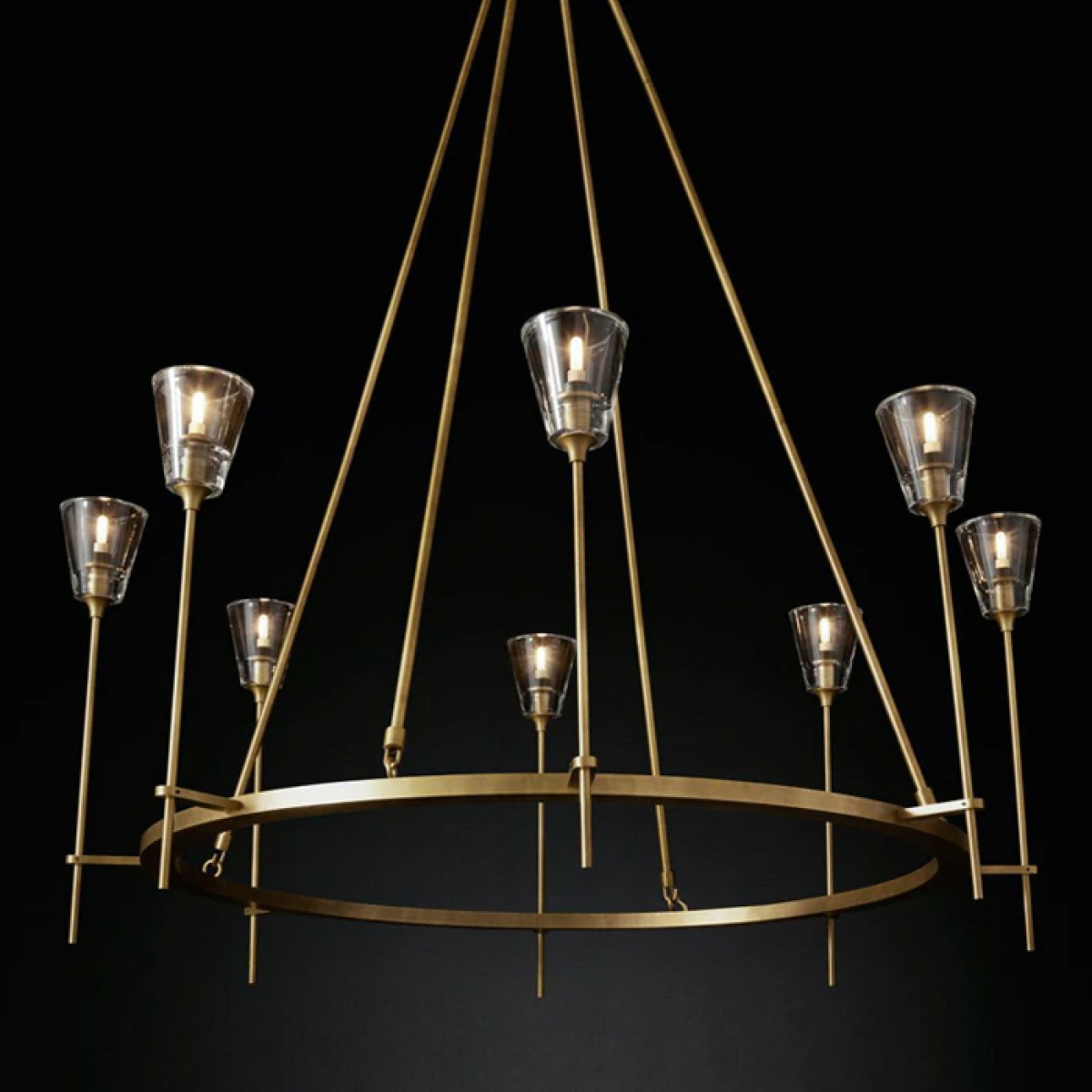 Люстра Delight Collection Torche De Verre 8 gold