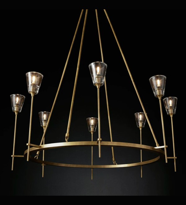 Люстра Delight Collection Torche De Verre 8 gold