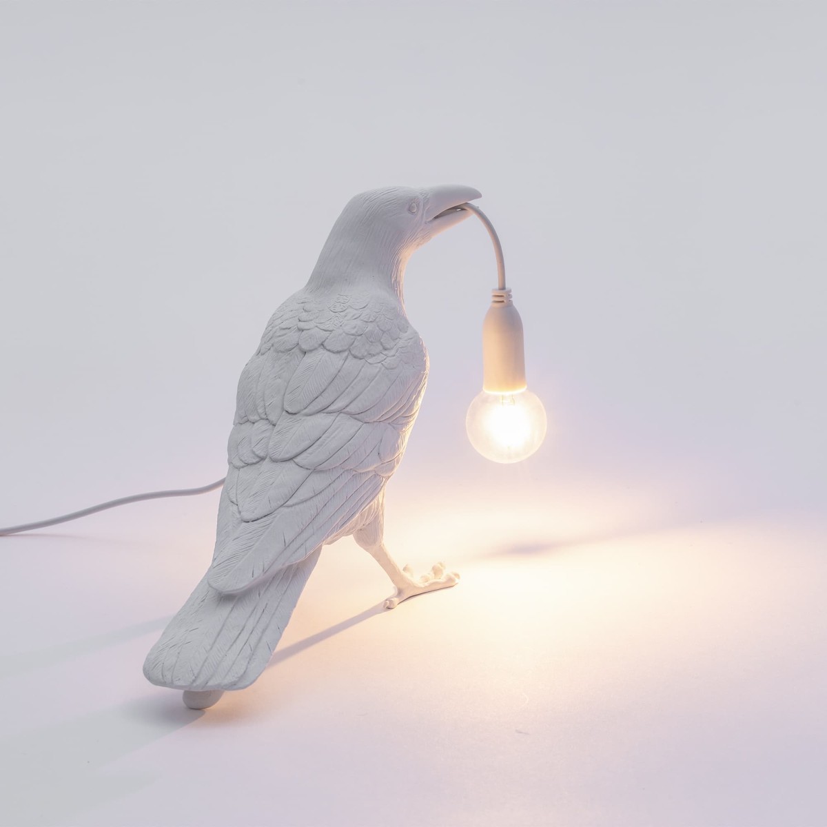 Настольная лампа Seletti Bird Waiting White