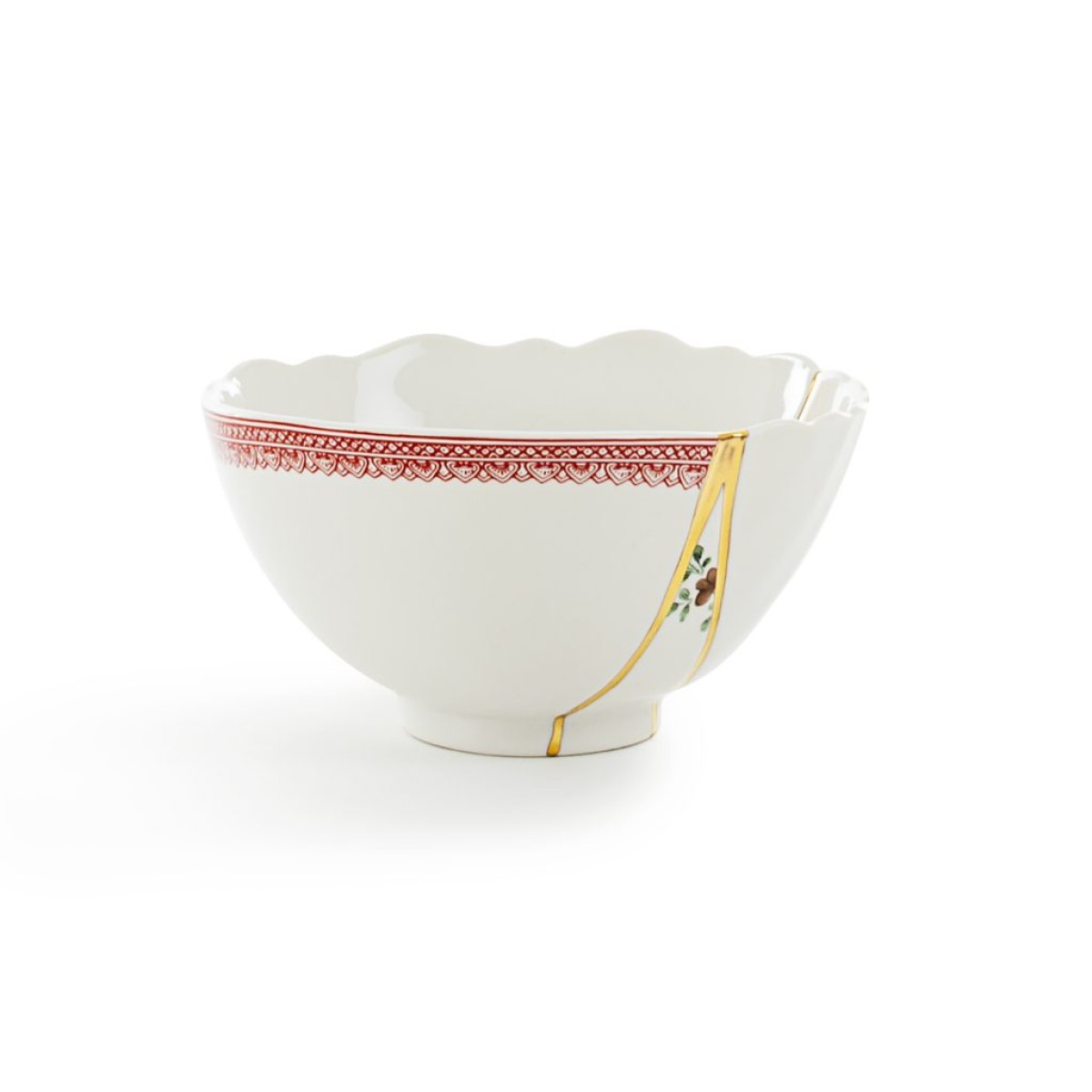 Пиала Seletti Kintsugi (белый, золотой)