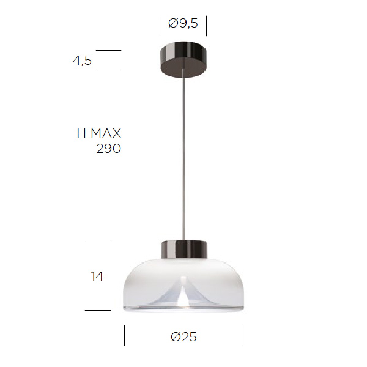 Подвесной светильник Leucos Aella Mini 25 S Clear