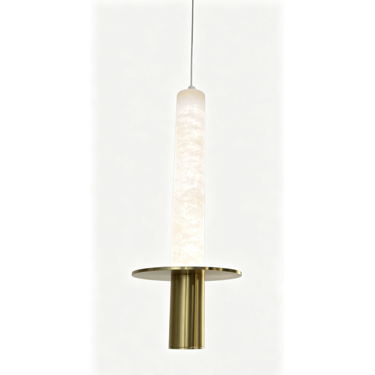 Подвесной светильник Delight Collection 5142P/1 Brass / White Alabaster