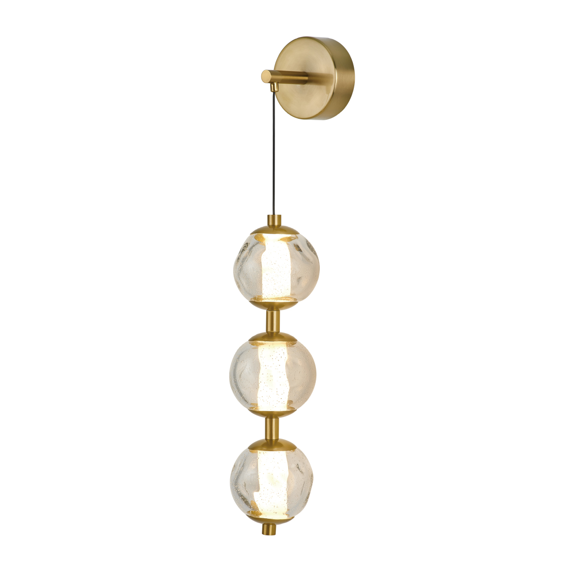 Настенный светильник Delight Collection OD2437 OB2437 brass/clear