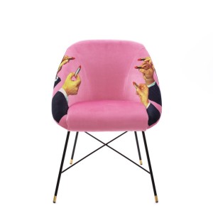Обеденный стул Seletti Toiletpaper Furniture Lipsticks Pink