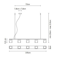Подвесной светильник Fabbian D28A0515 Flow