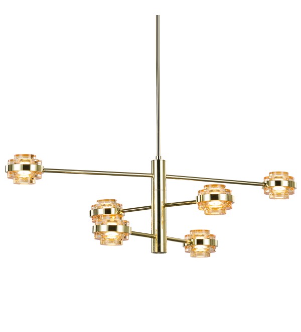 Люстра Delight Collection Indiana MX22030002-6A gold/champagne
